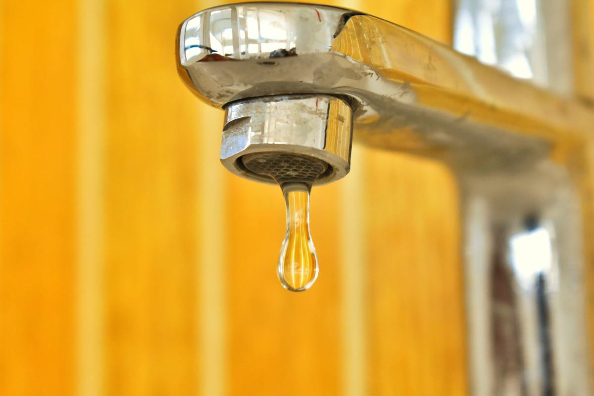 A water faucet